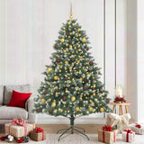 Artificial Christmas Tree with 300 LEDs with Stand Green 210 cm