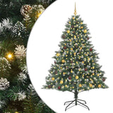 Artificial Christmas Tree with 300 LEDs with Stand Green 210 cm