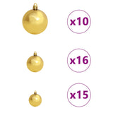 Artificial Christmas Tree with 300 LEDs with Stand Green 210 cm - Low Angle