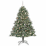 Artificial Christmas Tree with 300 LEDs with Stand Green 210 cm