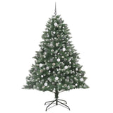 Artificial Christmas Tree with 300 LEDs with Stand Green 210 cm