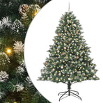 Artificial Christmas Tree with 300 LEDs with Stand Green 240 cm