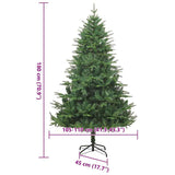 Artificial Pre-lit Christmas Tree Green 180 cm PVC and PE - Extra Image
