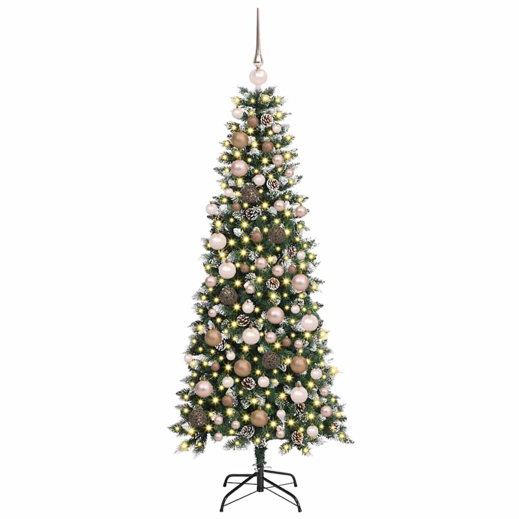 Artificial Christmas Tree Green 180 cm PVC, Plastic, and Steel