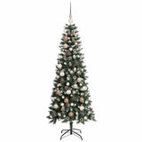 Artificial Christmas Tree Green 180 cm PVC, Plastic, and Steel - Top-Down View