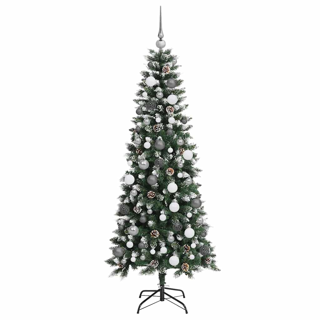 Artificial Christmas Tree with 300 LEDs with Stand Green 180 cm