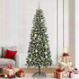 Artificial Christmas Tree Green 210 cm PVC, Plastic, and Steel