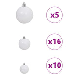 Artificial Christmas Tree with 300 LEDs with Stand Green 210 cm - Extra Image