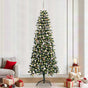 Artificial Christmas Tree Green 240 cm PVC, Plastic, and Steel