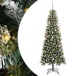 Artificial Christmas Tree Green 240 cm PVC, Plastic, and Steel