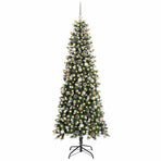 Artificial Christmas Tree Green 240 cm PVC, Plastic, and Steel