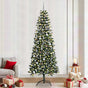 Artificial Christmas Tree Green 240 cm PVC, Plastic, and Steel