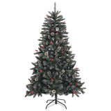 Artificial Christmas Tree with 300 LEDs with Stand Green 180 cm