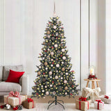 Artificial Christmas Tree with 300 LEDs with Stand Green 210 cm