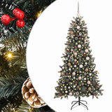 Artificial Christmas Tree with 300 LEDs with Stand Green 210 cm
