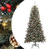 Artificial Christmas Tree with 300 LEDs with Stand Green 240 cm