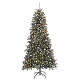 Artificial Christmas Tree with 300 LEDs with Stand Green 240 cm