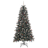 Artificial Christmas Tree with 300 LEDs with Stand Green 240 cm