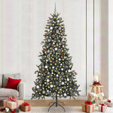 Artificial Christmas Tree with 300 LEDs with Stand Green 240 cm