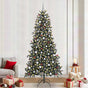 Artificial Christmas Tree with 300 LEDs with Stand Green 240 cm