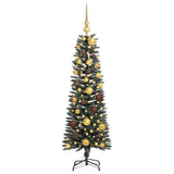 Artificial Christmas Tree with 150 LEDs with Stand Green 120 cm
