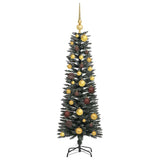 Artificial Christmas Tree with 150 LEDs with Stand Green 120 cm - Top-Down View