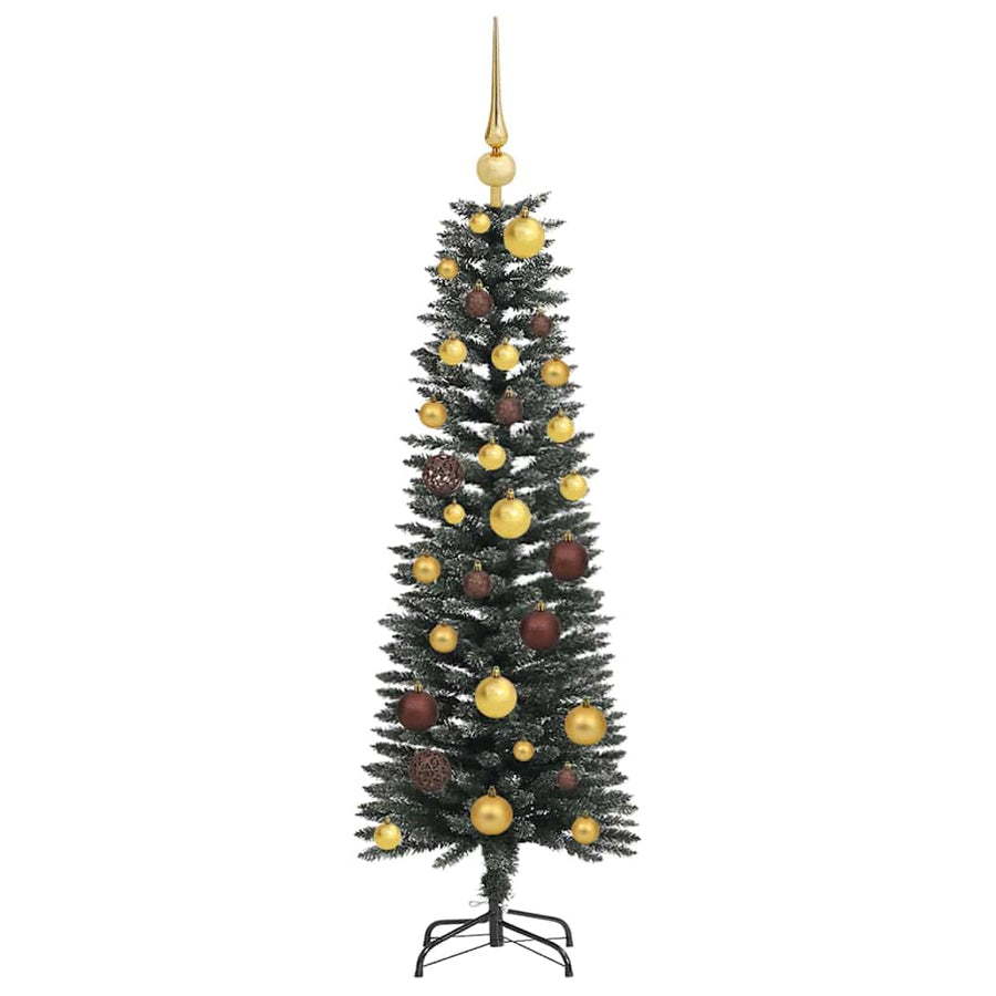 Artificial Christmas Tree with 150 LEDs with Stand Green 120 cm