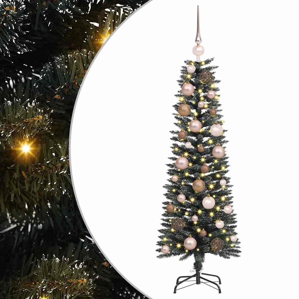 Artificial Christmas Tree with 150 LEDs with Stand Green 120 cm