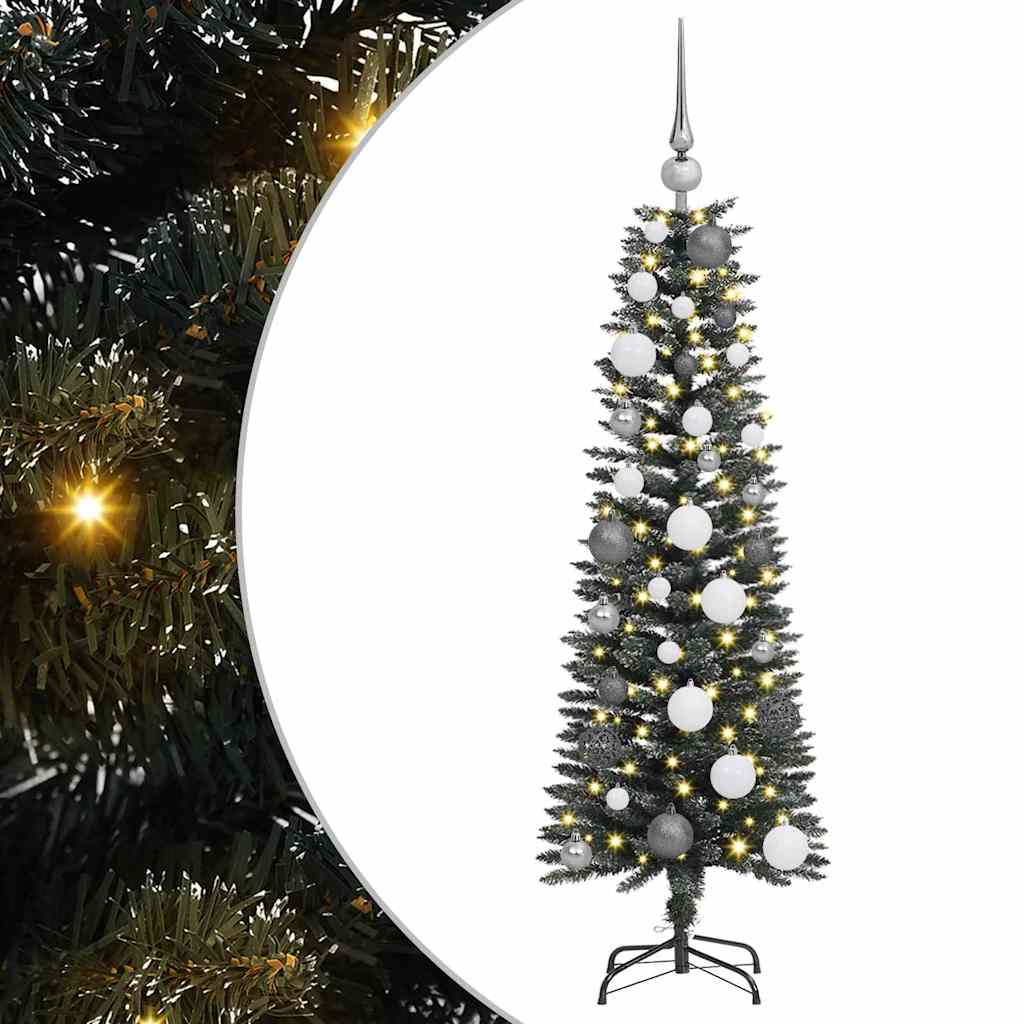 Artificial Christmas Tree with 150 LEDs with Stand Green 120 cm