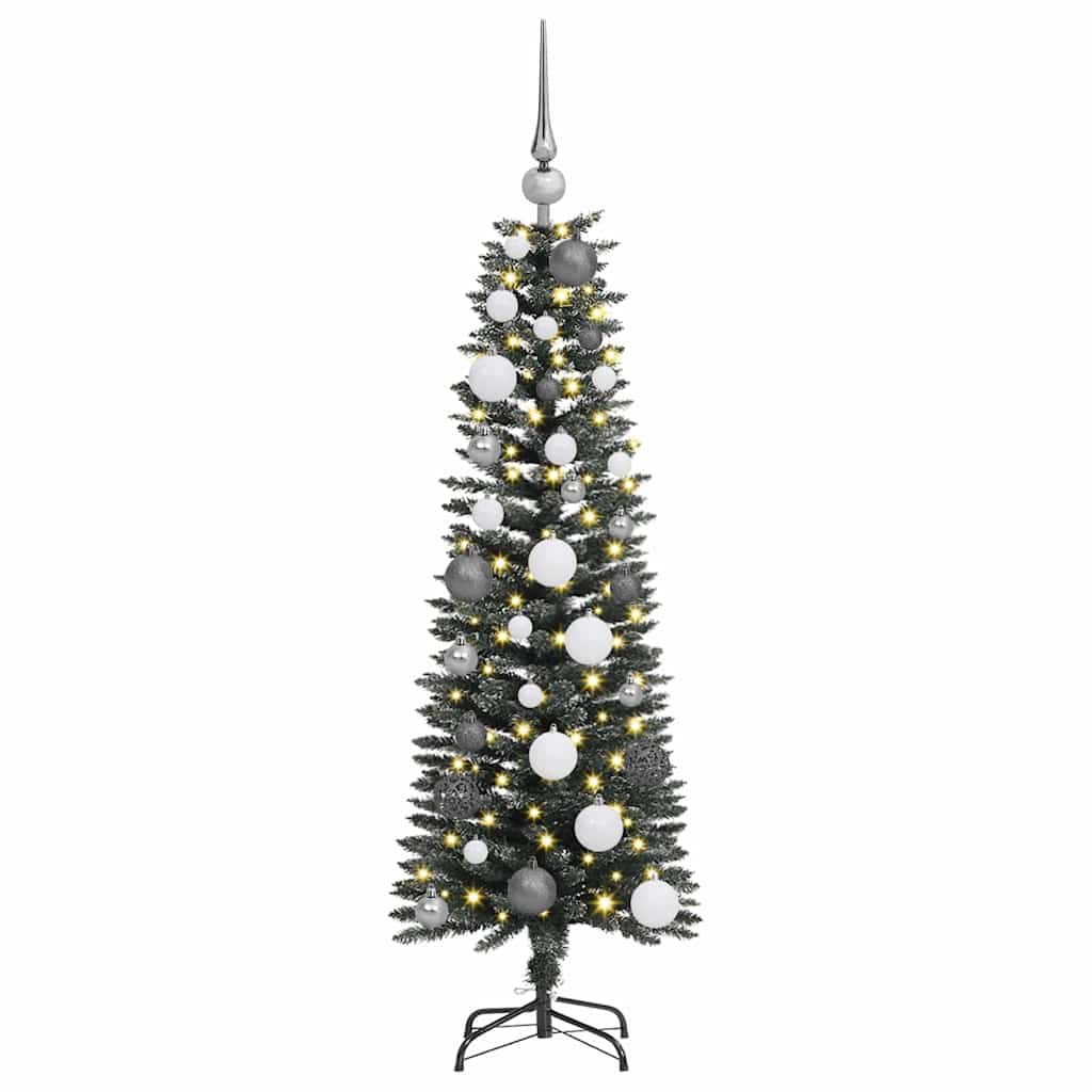 Artificial Christmas Tree with 150 LEDs with Stand Green 120 cm