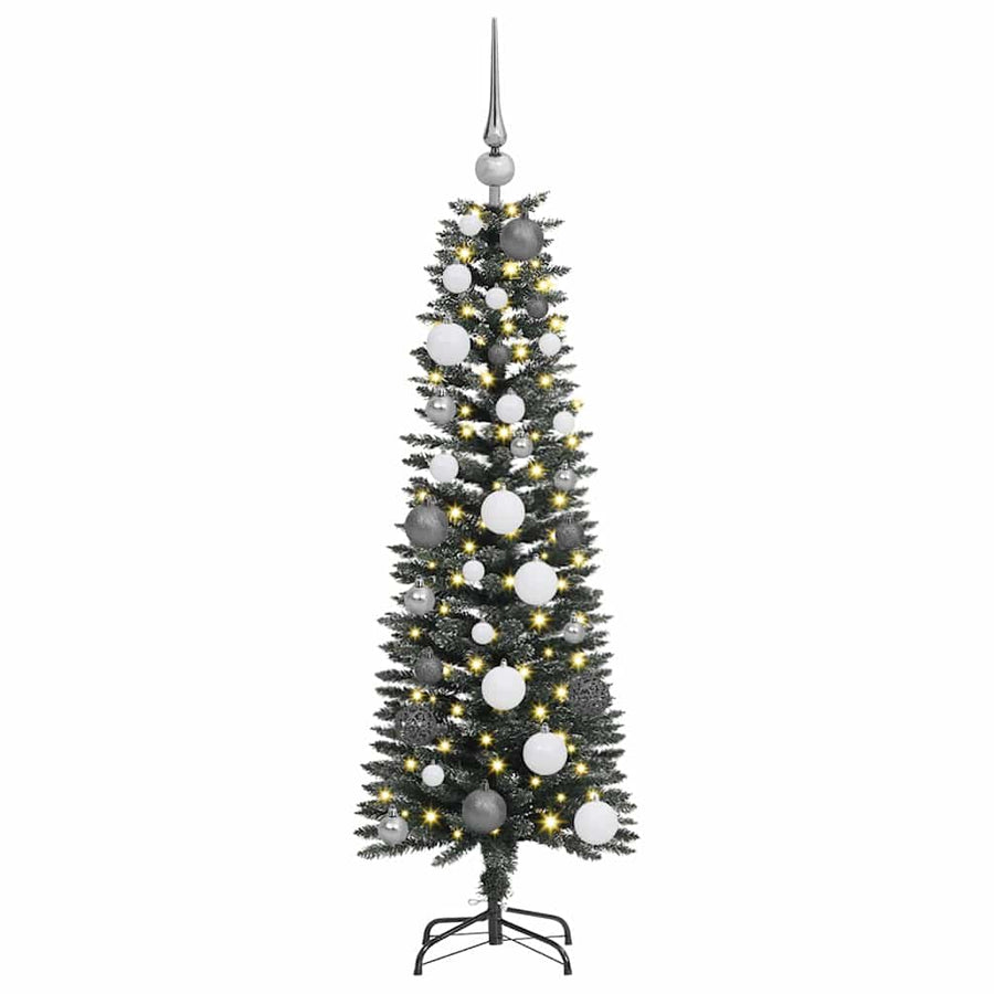 Artificial Christmas Tree with 150 LEDs with Stand Green 120 cm
