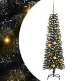 Artificial Christmas Tree with 150 LEDs with Stand Green 150 cm - Front View