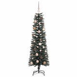 Artificial Christmas Tree with 150 LEDs with Stand Green 150 cm - Top-Down View