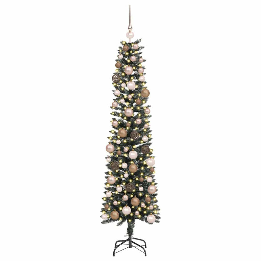 Artificial Christmas Tree with 300 LEDs with Stand Green 180 cm
