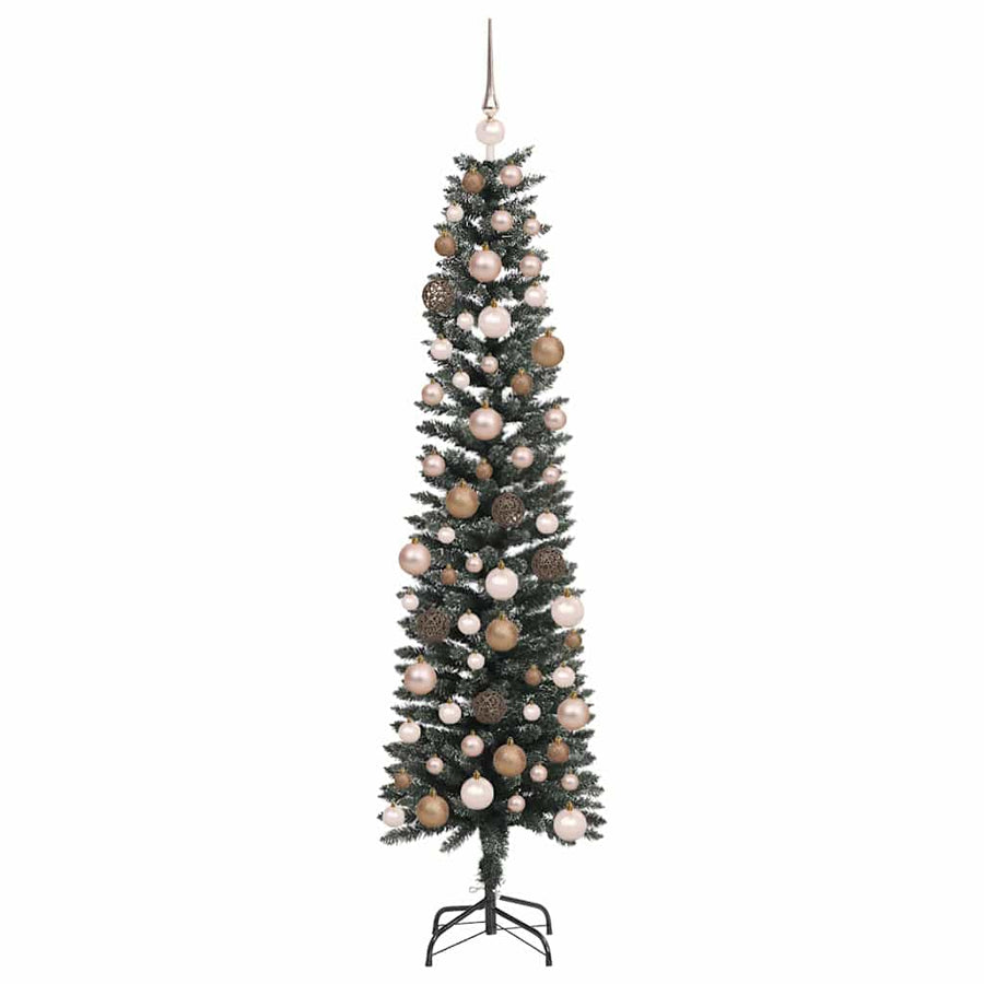 Artificial Christmas Tree with 300 LEDs with Stand Green 180 cm