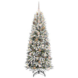 Artificial Christmas Tree White 180 cm - Side View
