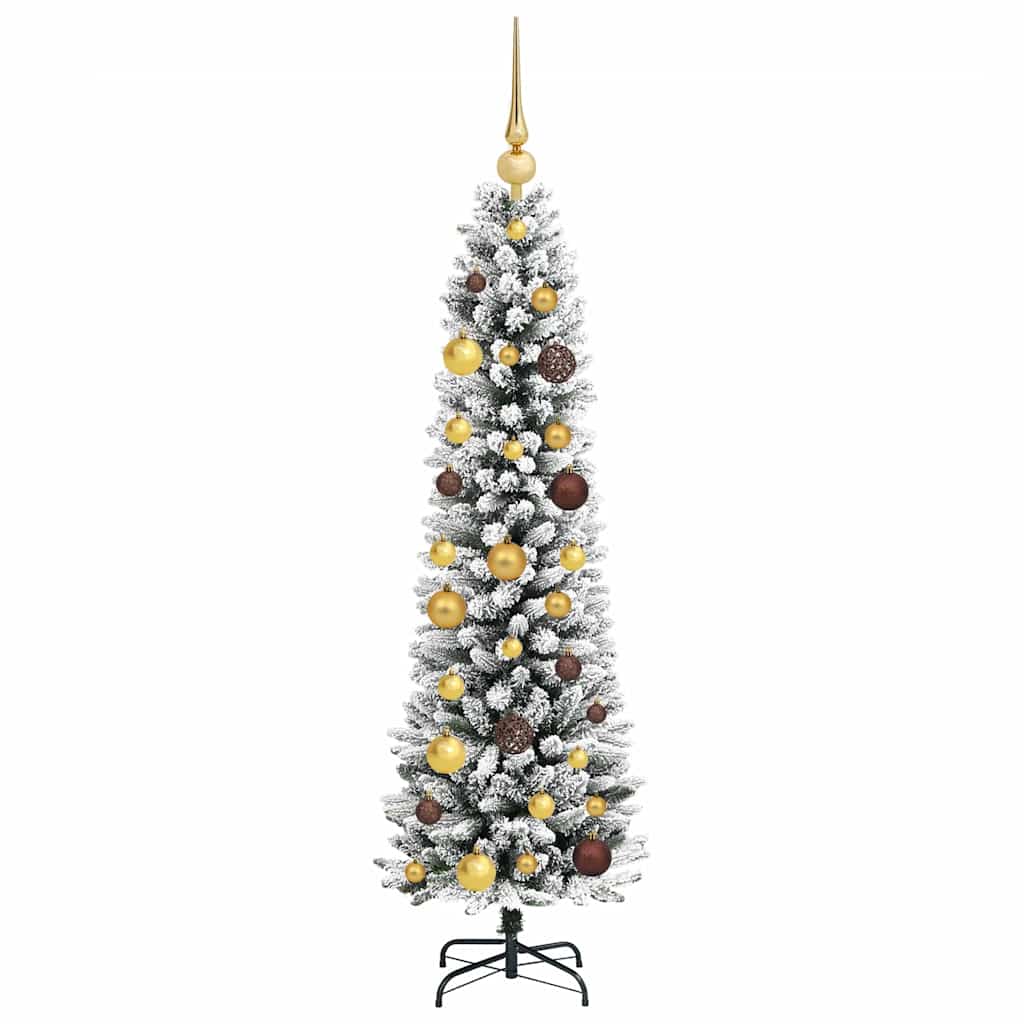 Artificial Christmas Tree with 150 LEDs with Stand White 150 cm