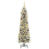 Artificial Christmas Tree White 180 cm - Side View
