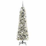 Artificial Christmas Tree with 300 LEDs with Stand White 180 cm