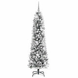 Artificial Christmas Tree with 300 LEDs with Stand White 180 cm - 45-Degree Angle
