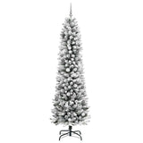 Artificial Christmas Tree with 300 LEDs with Stand White 240 cm - 45-Degree Angle