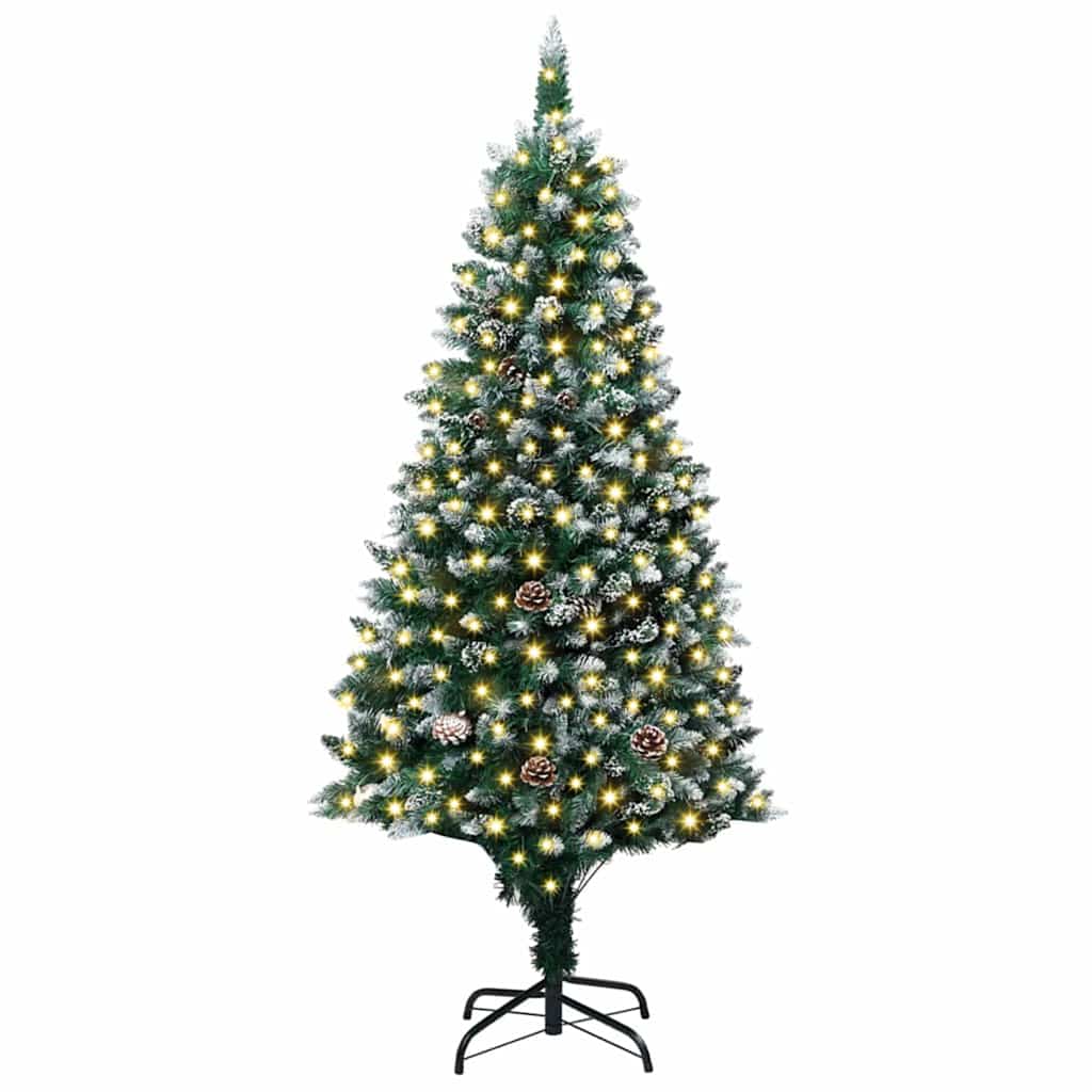 Artificial Christmas Tree Green 180 cm PVC, Steel and Plastic
