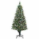 Artificial Christmas Tree Green 180 cm PVC, Steel and Plastic - Side View