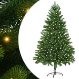 Christmas Tree with 300 LEDs with Stand Green 180 cm PE - Side View