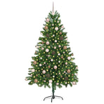 Christmas Tree with LED Light Green 180 cm PE