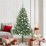 Christmas Tree with 300 LEDs with Stand Green 180 cm PVC
