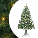 Christmas Tree with 300 LEDs with Stand Green 180 cm PVC - Front View
