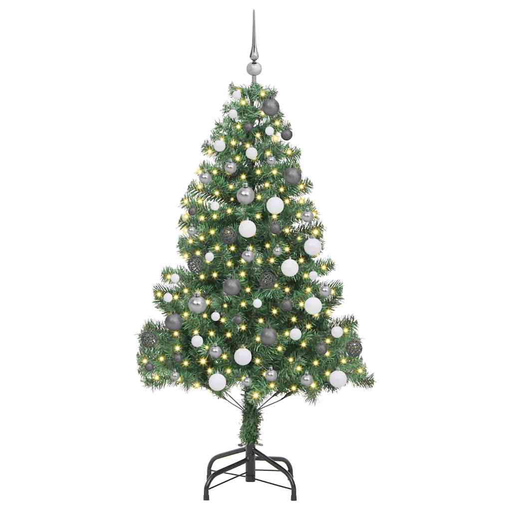 Christmas Tree with 300 LEDs with Stand Green 180 cm PVC