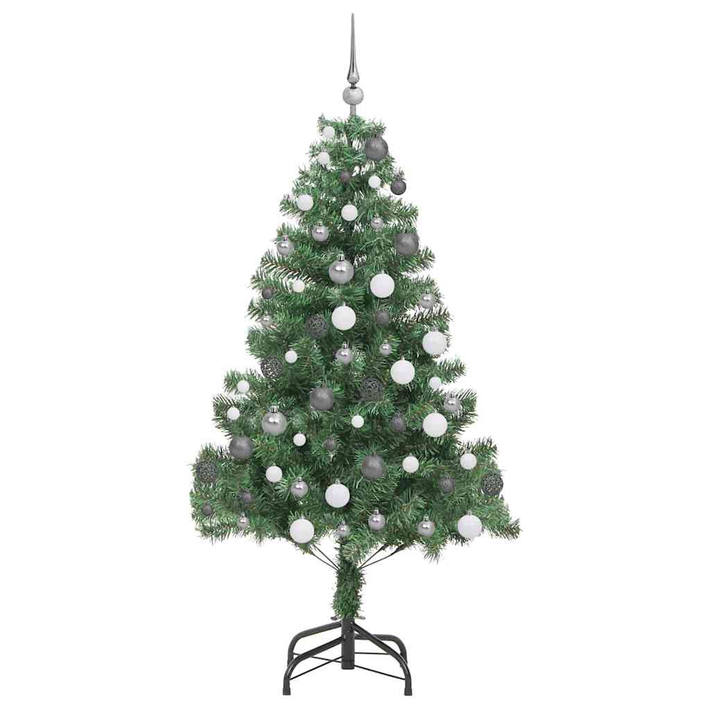 Christmas Tree with 300 LEDs with Stand Green 180 cm PVC