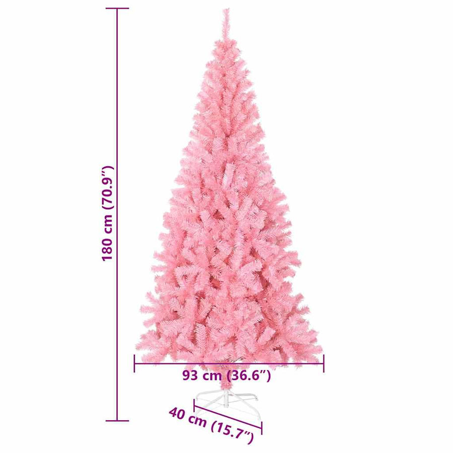 Christmas Tree Pink 180 cm PVC